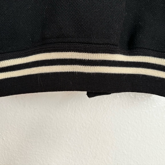 COPY - AUTHENTICATED SAINT LAURENT BLACK W/ WHITE LEATHER TRIM TEDDY BOMBER JAC… - Picture 10 of 15